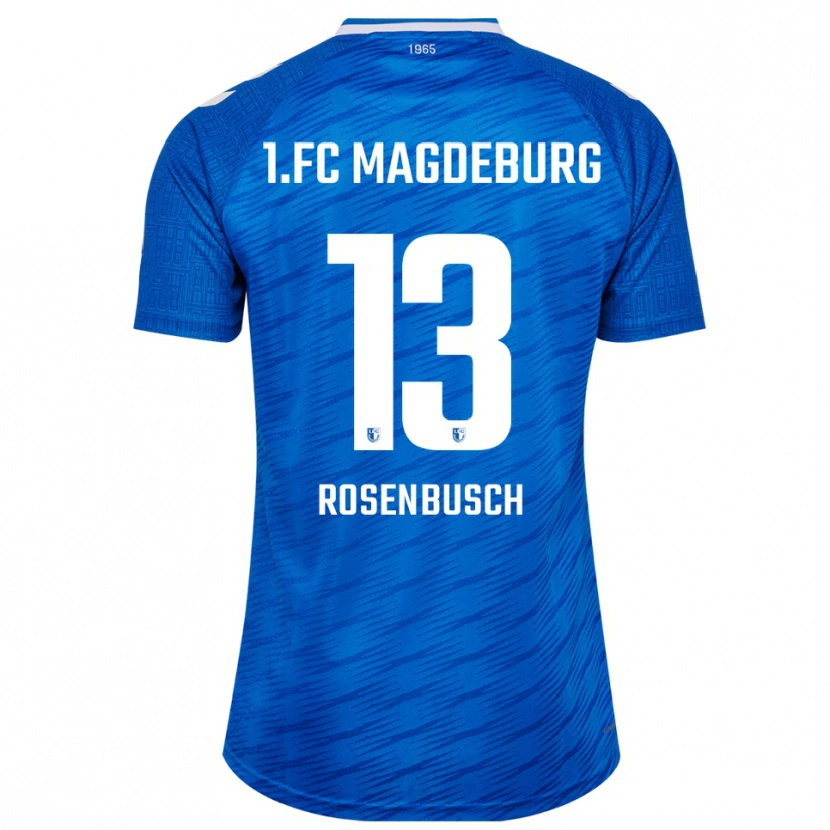 Danxen Niño Camiseta Tim Rosenbusch #13 Azul Blanco 1ª Equipación 2025/26 La Camisa