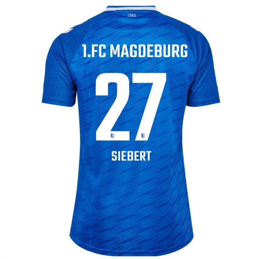 Danxen Niño Camiseta Marlon Siebert #27 Azul Blanco 1ª Equipación 2025/26 La Camisa