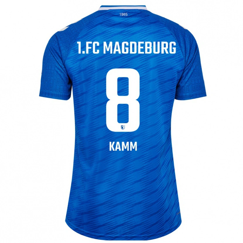 Danxen Niño Camiseta Willi Kamm #8 Azul Blanco 1ª Equipación 2025/26 La Camisa