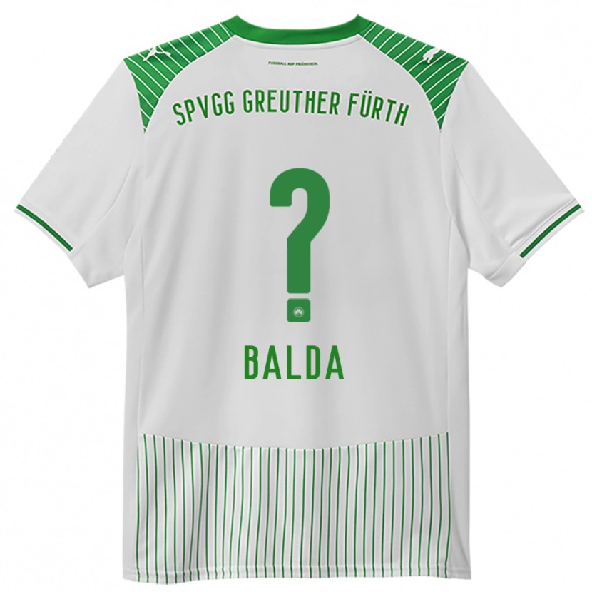 Danxen Niño Camiseta Daniela Balda #0 Blanco Verde 1ª Equipación 2025/26 La Camisa