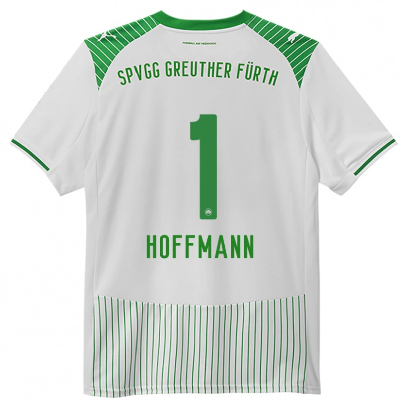 Danxen Niño Camiseta Simon Hoffmann #1 Blanco Verde 1ª Equipación 2025/26 La Camisa