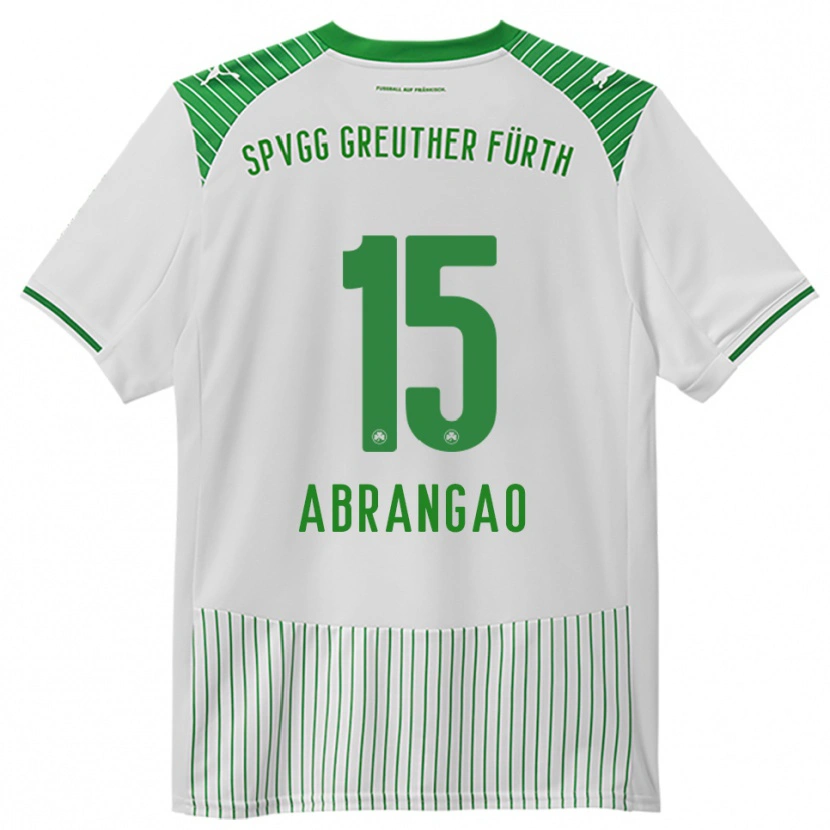 Danxen Niño Camiseta David Abrangao #15 Blanco Verde 1ª Equipación 2025/26 La Camisa
