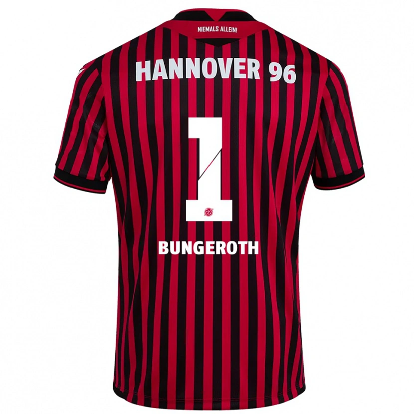 Danxen Niño Camiseta Leah Bungeroth #1 Rojo Negro 1ª Equipación 2025/26 La Camisa
