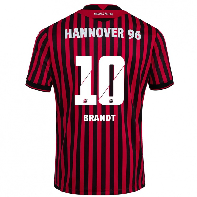 Danxen Niño Camiseta Keanu Brandt #10 Rojo Negro 1ª Equipación 2025/26 La Camisa