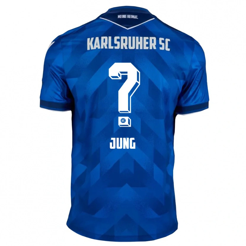 Danxen Niño Camiseta Saskia Jung #0 Azul Blanco 1ª Equipación 2025/26 La Camisa