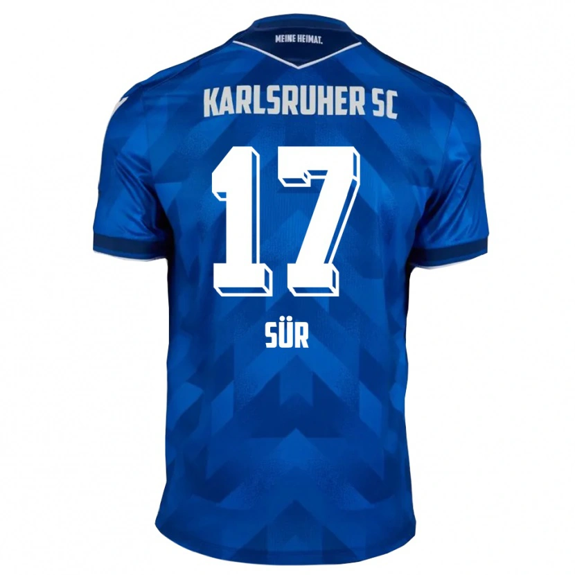 Danxen Niño Camiseta Devin Sür #17 Azul Blanco 1ª Equipación 2025/26 La Camisa