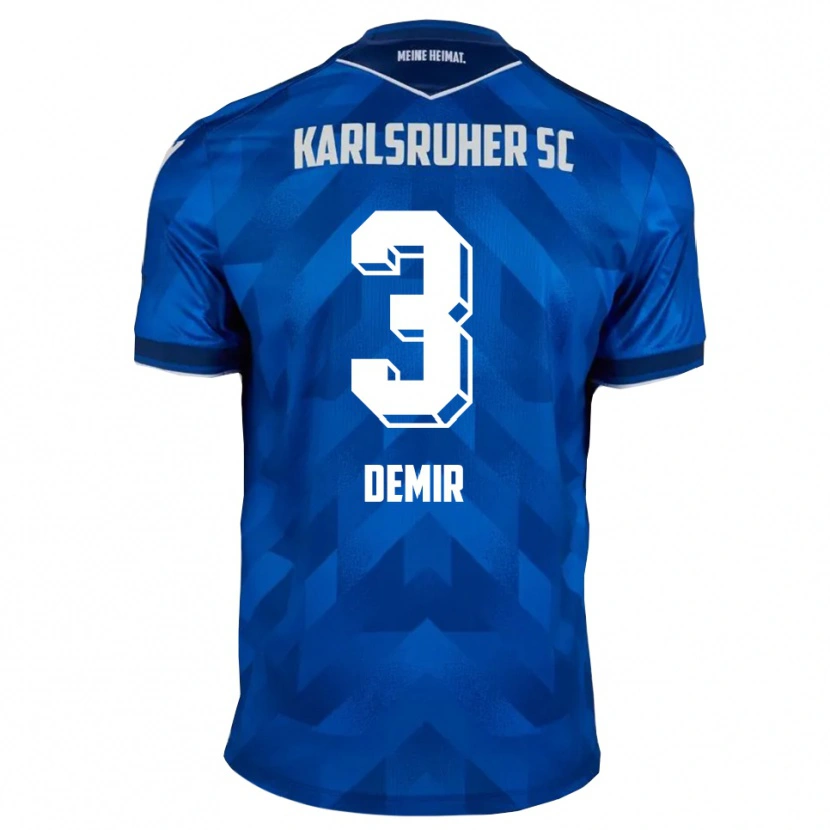 Danxen Niño Camiseta Arel Demir #3 Azul Blanco 1ª Equipación 2025/26 La Camisa