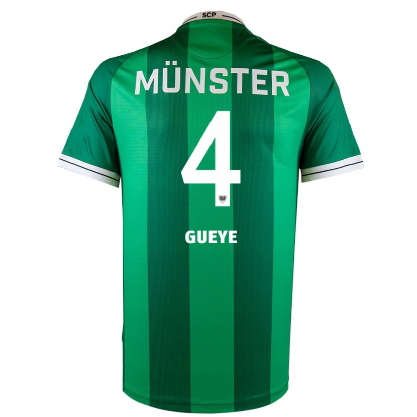 Danxen Niño Camiseta Tidiane Gueye #4 Verde Blanco 1ª Equipación 2025/26 La Camisa