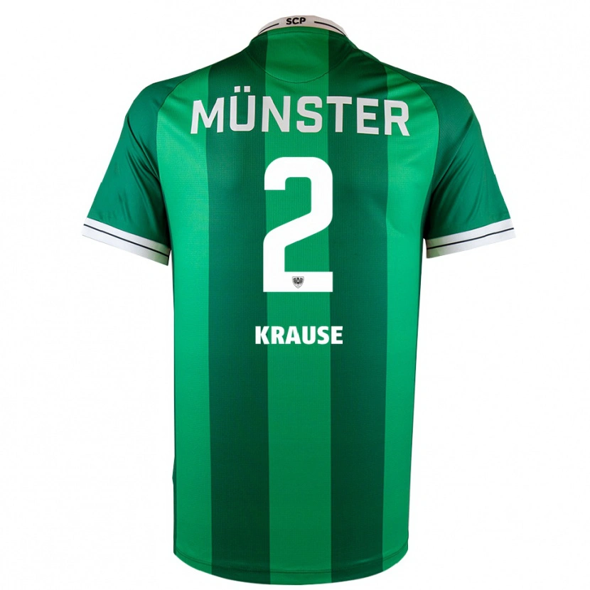 Danxen Niño Camiseta Moritz Krause #2 Verde Blanco 1ª Equipación 2025/26 La Camisa