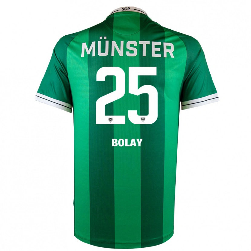 Danxen Niño Camiseta Luca Bolay #25 Verde Blanco 1ª Equipación 2025/26 La Camisa