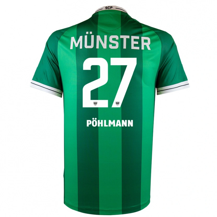 Danxen Niño Camiseta Phil Pöhlmann #27 Verde Blanco 1ª Equipación 2025/26 La Camisa