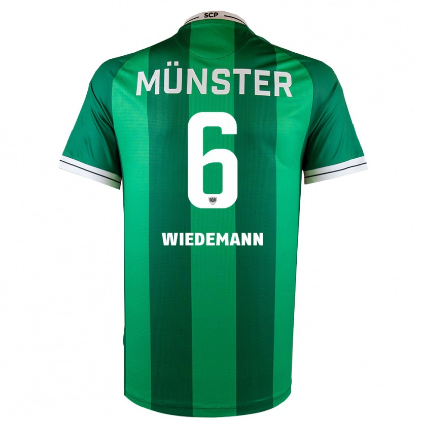 Danxen Niño Camiseta Lino Wiedemann #6 Verde Blanco 1ª Equipación 2025/26 La Camisa