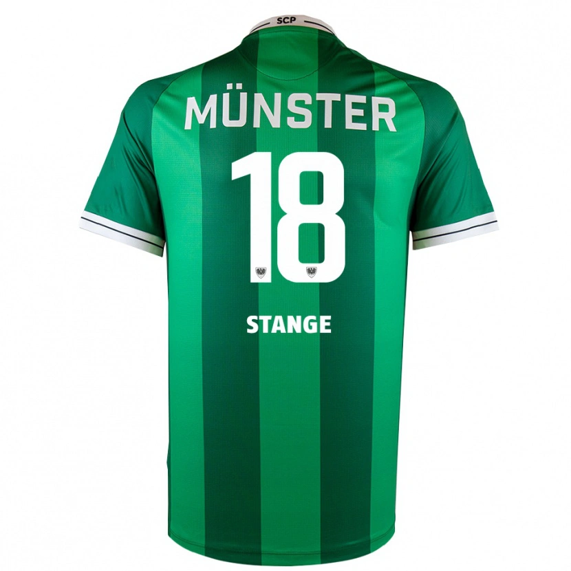 Danxen Niño Camiseta Anton Stange #18 Verde Blanco 1ª Equipación 2025/26 La Camisa