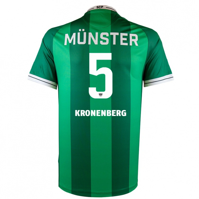 Danxen Niño Camiseta Ben Kronenberg #5 Verde Blanco 1ª Equipación 2025/26 La Camisa