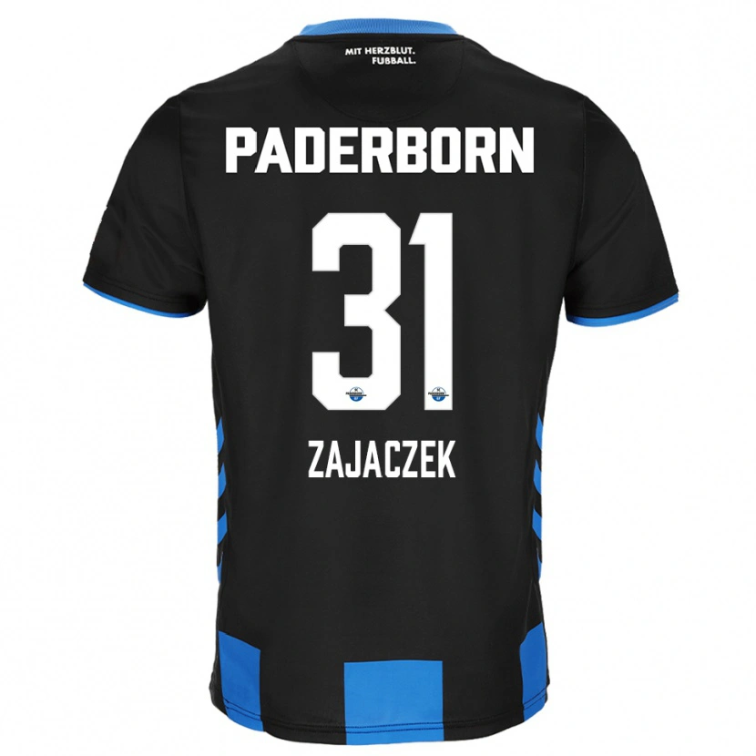 Danxen Niño Camiseta Arne Zajaczek #31 Negro Azul 1ª Equipación 2025/26 La Camisa