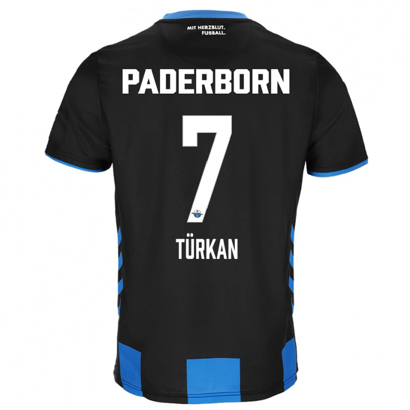 Danxen Niño Camiseta Semih Türkan #7 Negro Azul 1ª Equipación 2025/26 La Camisa