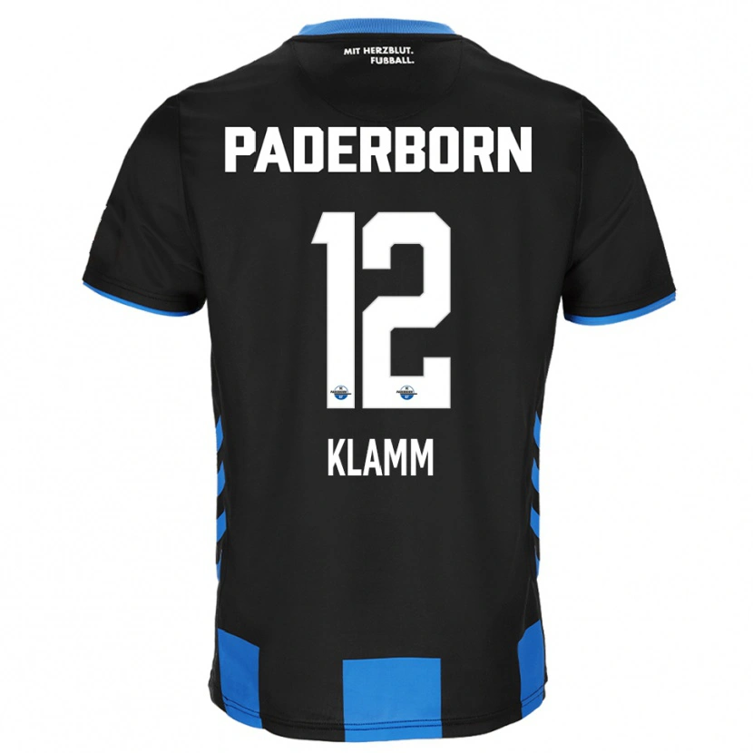 Danxen Niño Camiseta Felix Klamm #12 Negro Azul 1ª Equipación 2025/26 La Camisa