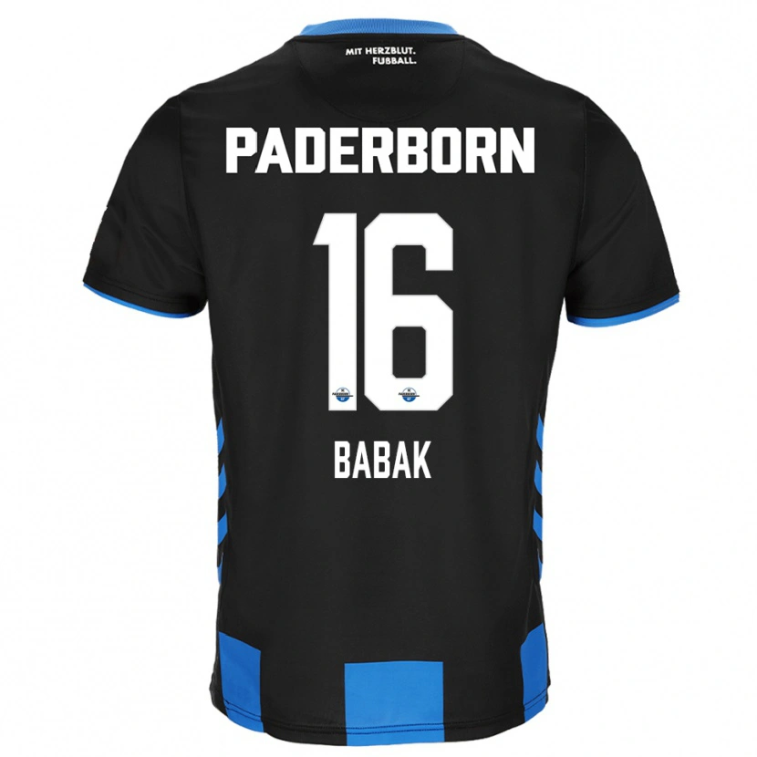 Danxen Niño Camiseta Fedir Babak #16 Negro Azul 1ª Equipación 2025/26 La Camisa