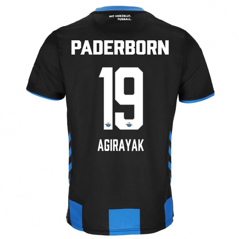 Danxen Niño Camiseta Cihan Agirayak #19 Negro Azul 1ª Equipación 2025/26 La Camisa