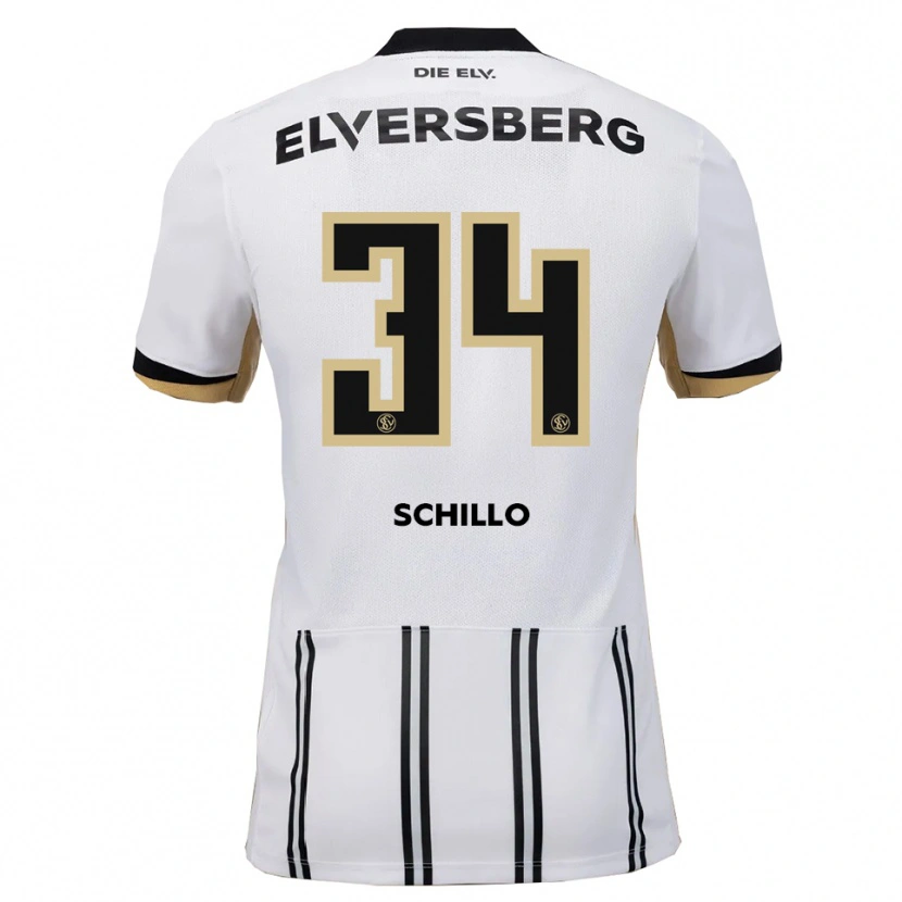 Danxen Niño Camiseta Hannah Schillo #34 Blanco Negro 1ª Equipación 2025/26 La Camisa