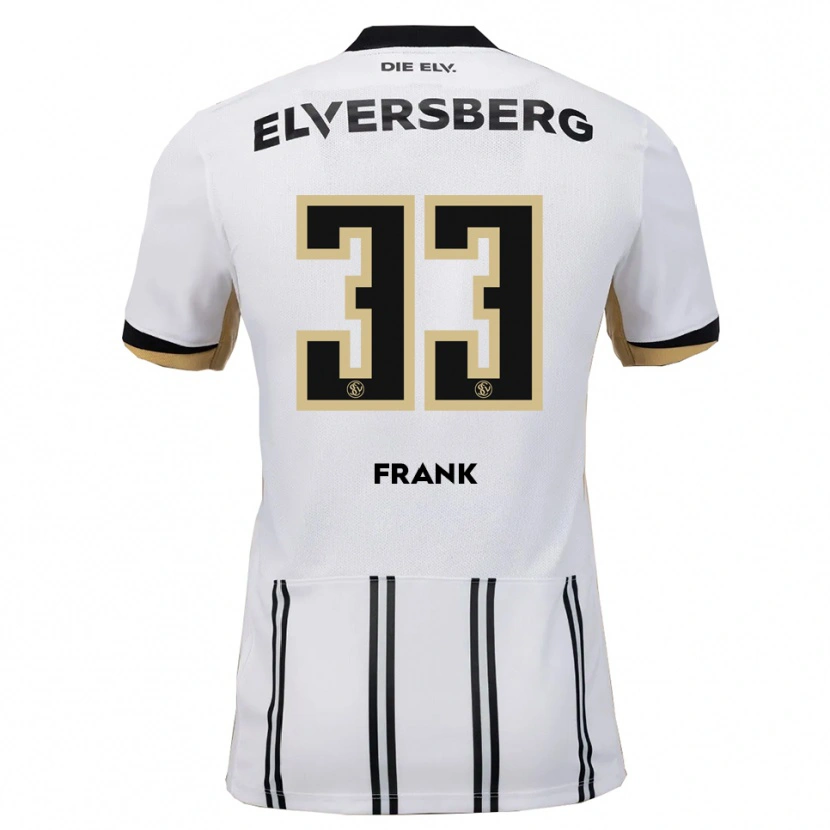 Danxen Niño Camiseta Ronja Frank #33 Blanco Negro 1ª Equipación 2025/26 La Camisa