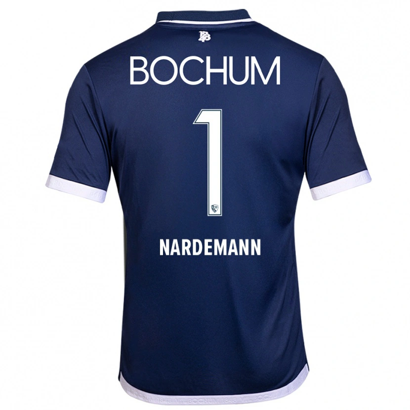 Danxen Niño Camiseta Kari Närdemann #1 Azul Marino Blanco 1ª Equipación 2025/26 La Camisa