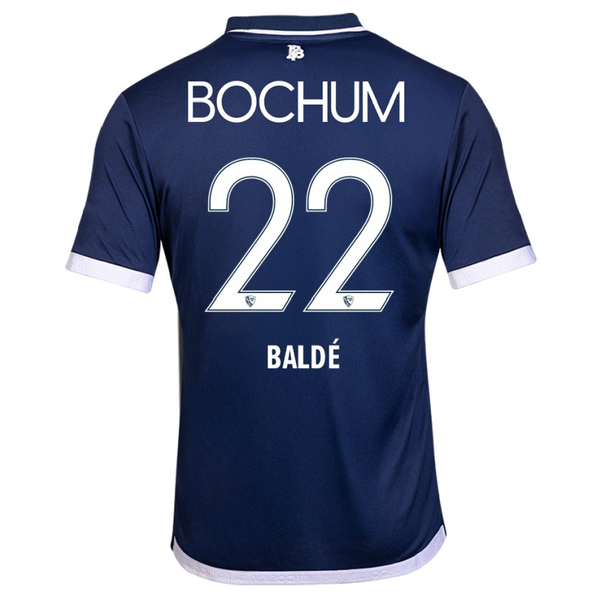 Danxen Niño Camiseta Aliou Baldé #22 Azul Marino Blanco 1ª Equipación 2025/26 La Camisa