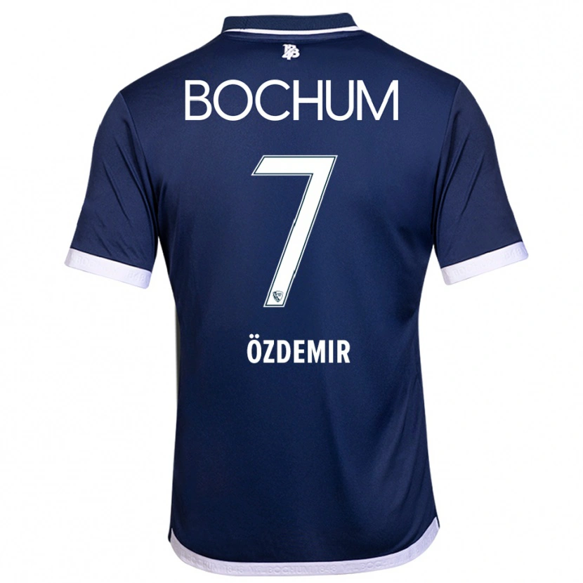Danxen Niño Camiseta Tolga Özdemir #7 Azul Marino Blanco 1ª Equipación 2025/26 La Camisa