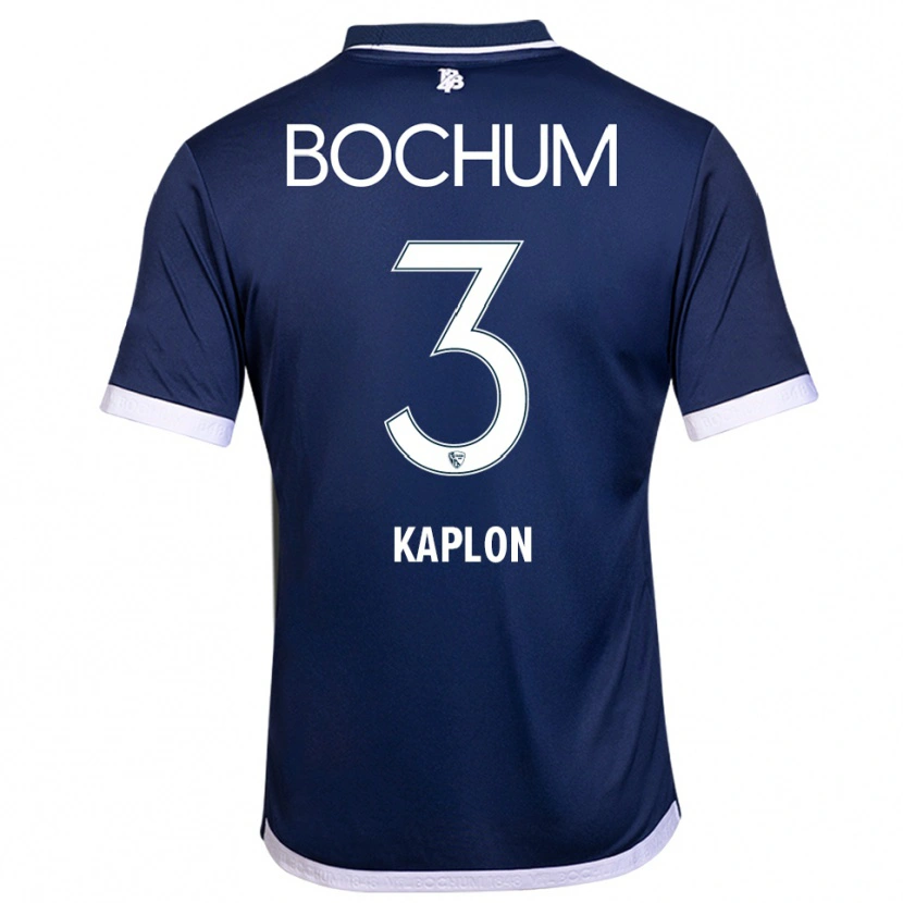 Danxen Niño Camiseta Frauke Kaplon #3 Azul Marino Blanco 1ª Equipación 2025/26 La Camisa