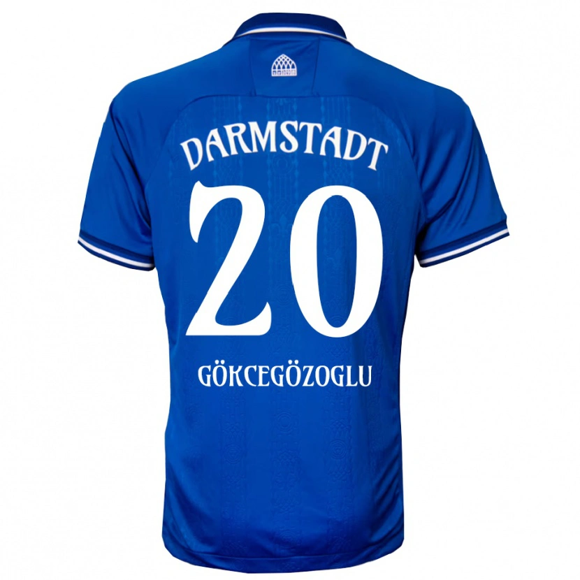 Danxen Niño Camiseta Musa Gökcegözoglu #20 Azul Blanco 1ª Equipación 2025/26 La Camisa