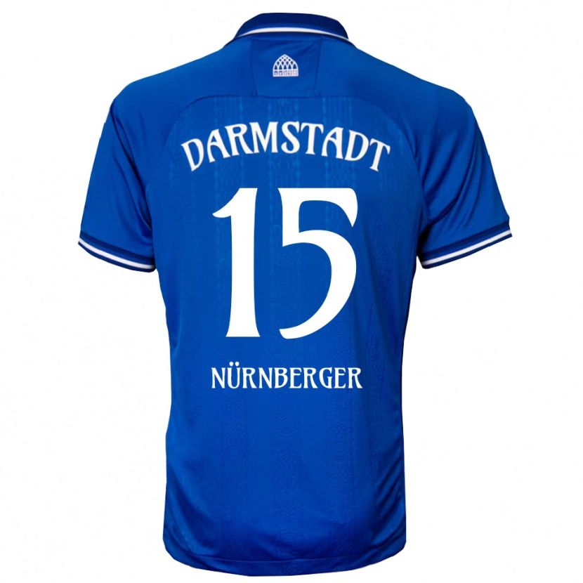 Danxen Niño Camiseta Fabian Nürnberger #15 Azul Blanco 1ª Equipación 2025/26 La Camisa