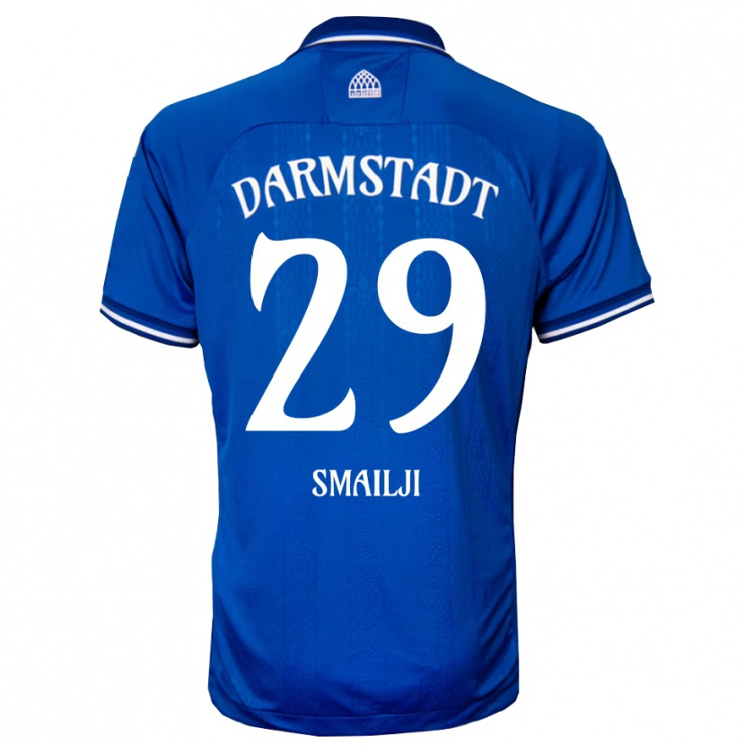 Danxen Niño Camiseta Esad Smailji #29 Azul Blanco 1ª Equipación 2025/26 La Camisa