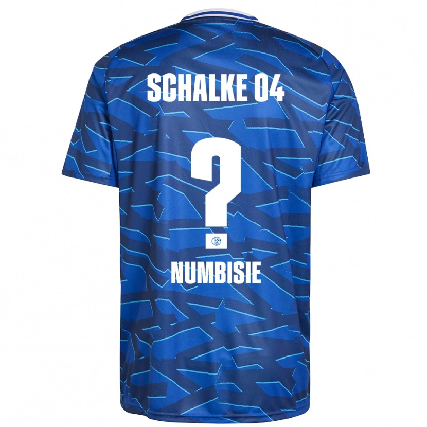 Danxen Niño Camiseta Bruno Numbisie #0 Azul Real Blanco 1ª Equipación 2025/26 La Camisa