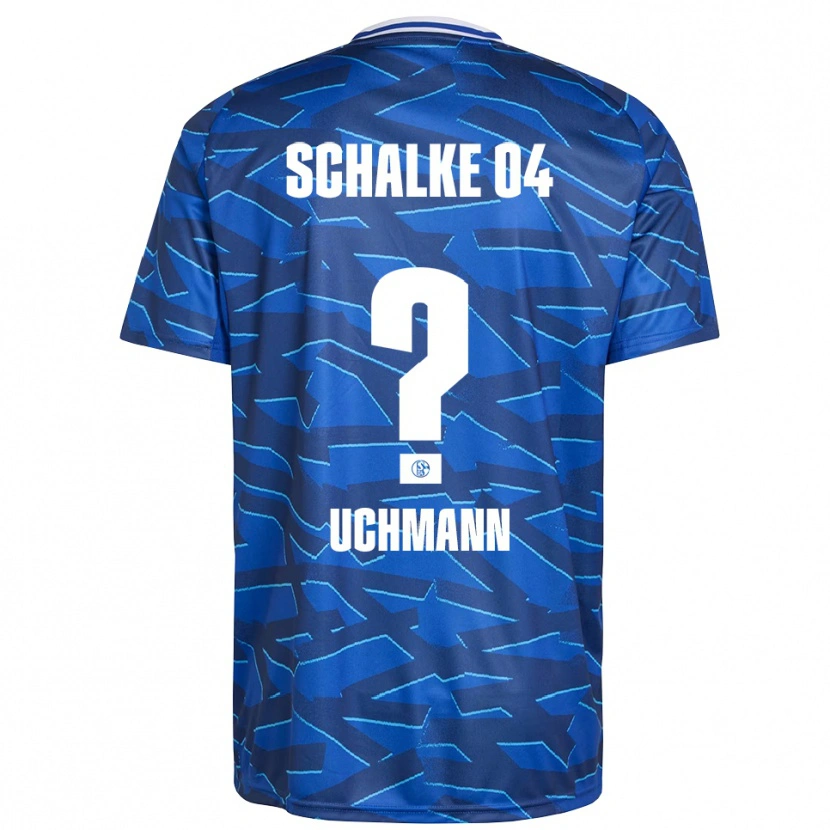 Danxen Niño Camiseta Ty Uchmann #0 Azul Real Blanco 1ª Equipación 2025/26 La Camisa