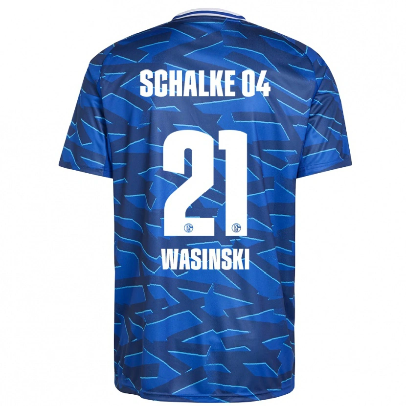 Danxen Niño Camiseta Martin Wasinski #21 Azul Real Blanco 1ª Equipación 2025/26 La Camisa