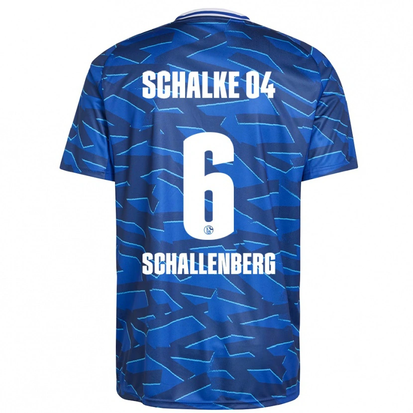 Danxen Niño Camiseta Ron Schallenberg #6 Azul Real Blanco 1ª Equipación 2025/26 La Camisa