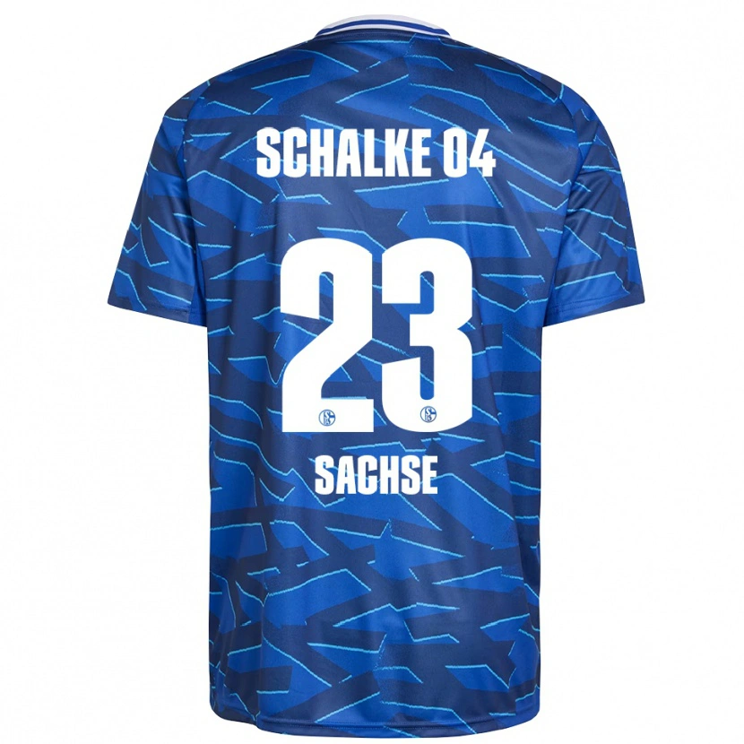 Danxen Niño Camiseta Jakob Sachse #23 Azul Real Blanco 1ª Equipación 2025/26 La Camisa
