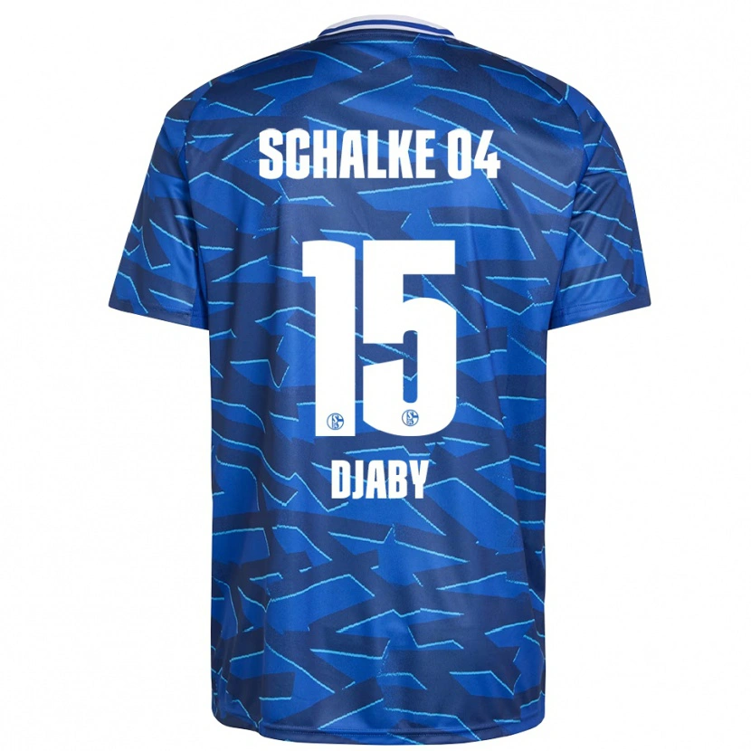 Danxen Niño Camiseta Bissara Djaby #15 Azul Real Blanco 1ª Equipación 2025/26 La Camisa