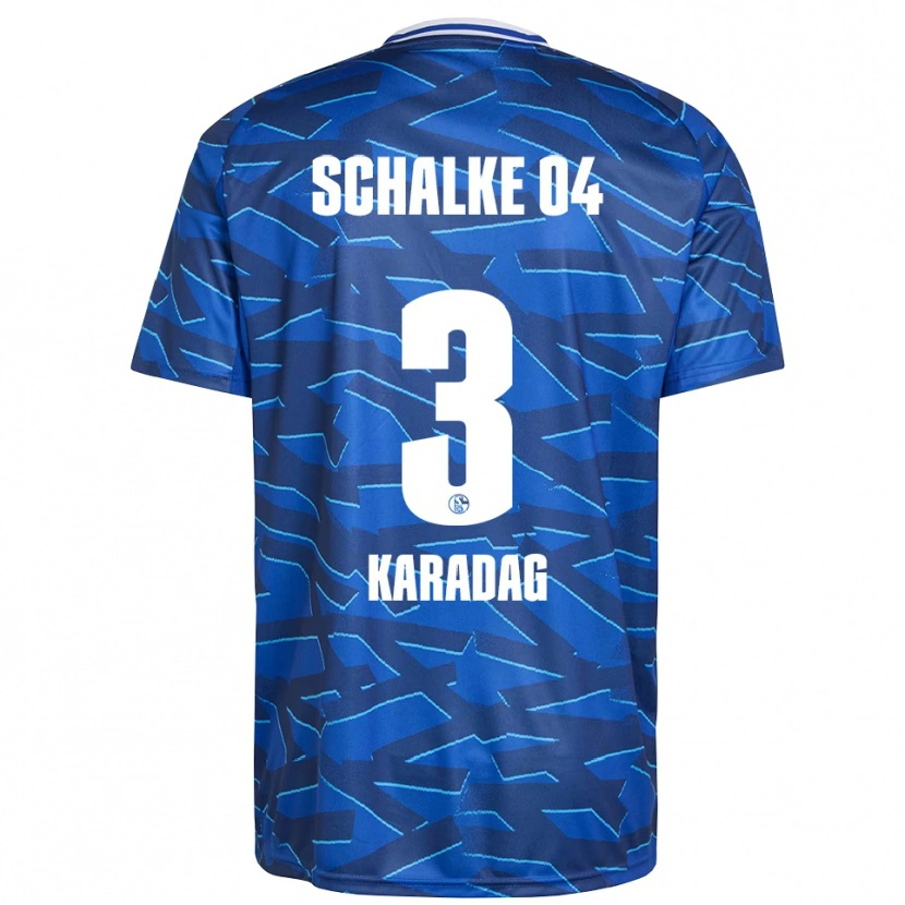 Danxen Niño Camiseta Meltem Karadag #3 Azul Real Blanco 1ª Equipación 2025/26 La Camisa