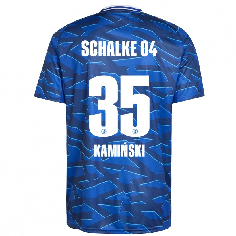 Danxen Niño Camiseta Marcin Kaminski #35 Azul Real Blanco 1ª Equipación 2025/26 La Camisa