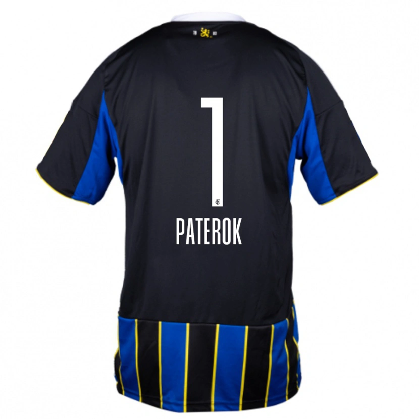 Danxen Niño Camiseta Tim Paterok #1 Azul Negro Amarillo 1ª Equipación 2025/26 La Camisa