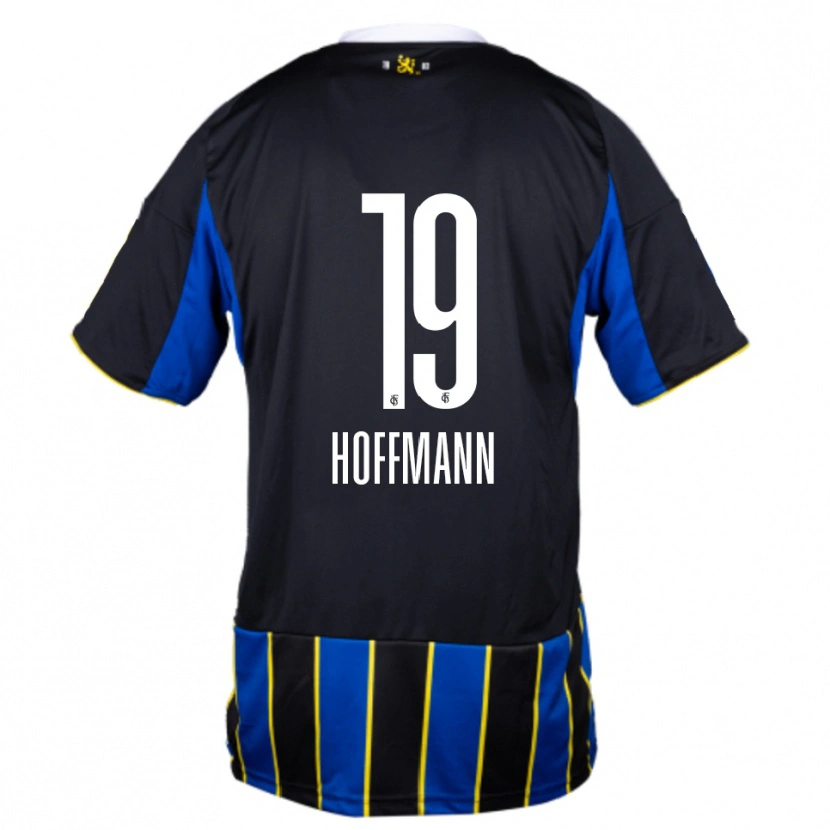 Danxen Niño Camiseta Elias Hoffmann #19 Azul Negro Amarillo 1ª Equipación 2025/26 La Camisa