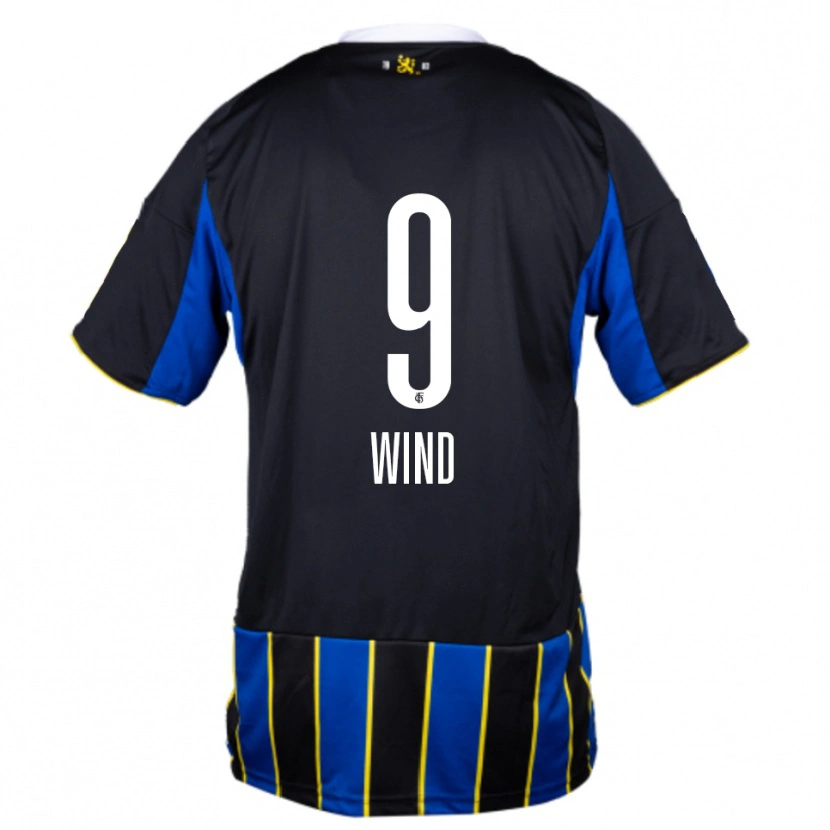 Danxen Niño Camiseta Lena Wind #9 Azul Negro Amarillo 1ª Equipación 2025/26 La Camisa