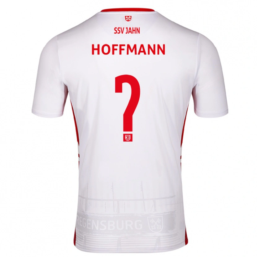 Danxen Niño Camiseta Leon Hoffmann #0 Blanco Rojo 1ª Equipación 2025/26 La Camisa