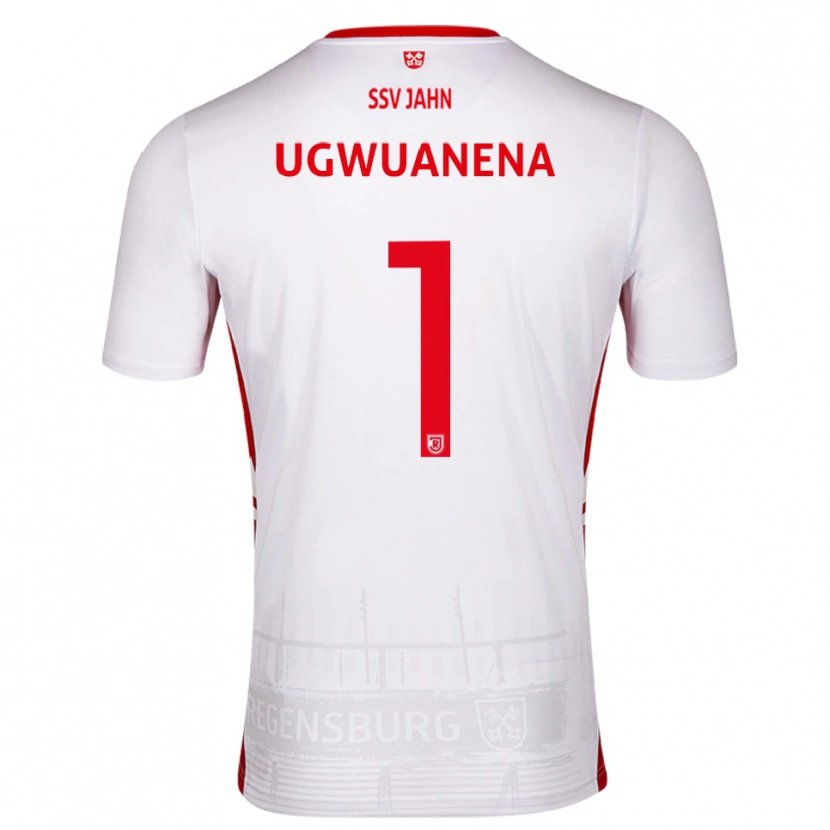 Danxen Niño Camiseta Marvellous Ugwuanena #1 Blanco Rojo 1ª Equipación 2025/26 La Camisa