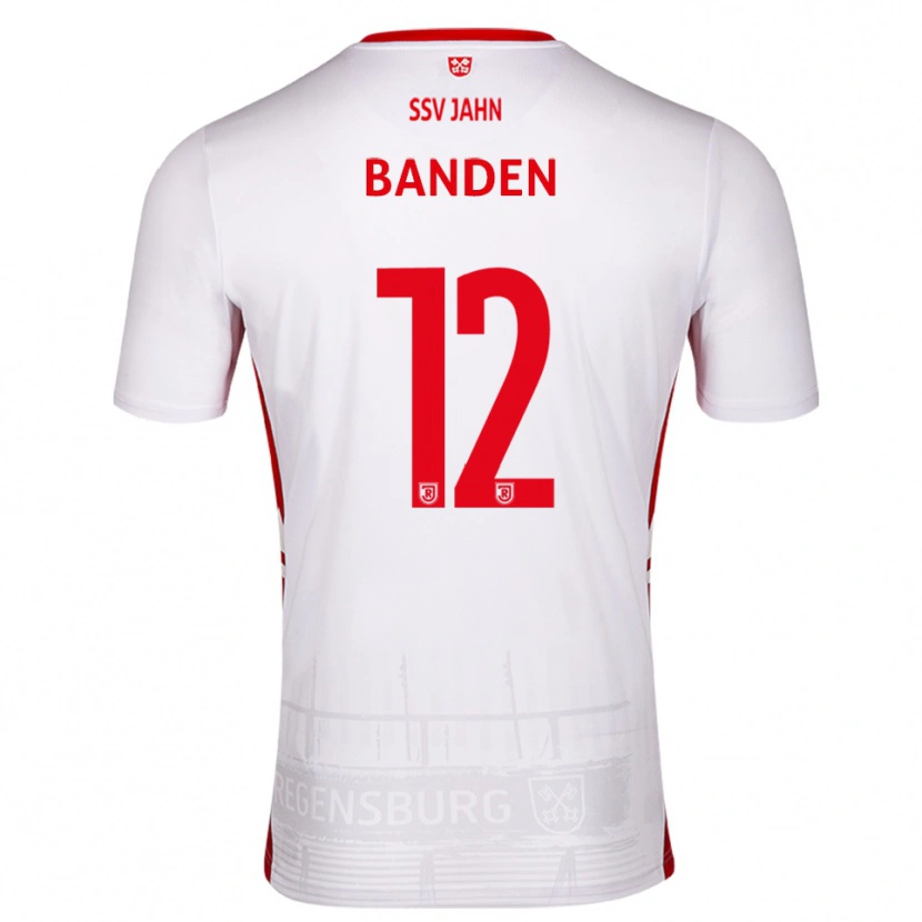 Danxen Niño Camiseta Ante Banden #12 Blanco Rojo 1ª Equipación 2025/26 La Camisa