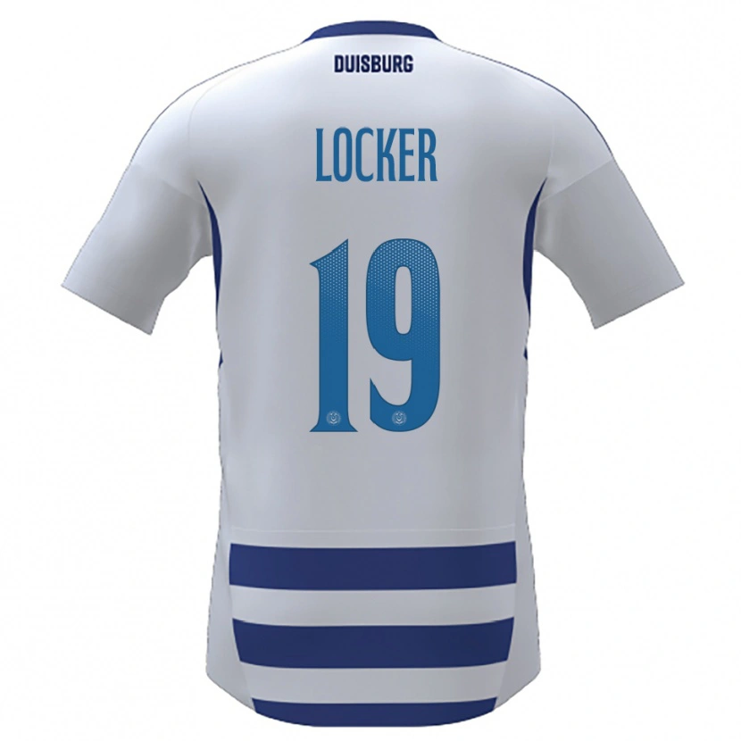 Danxen Niño Camiseta Marie Locker #19 Blanco Azul 1ª Equipación 2025/26 La Camisa