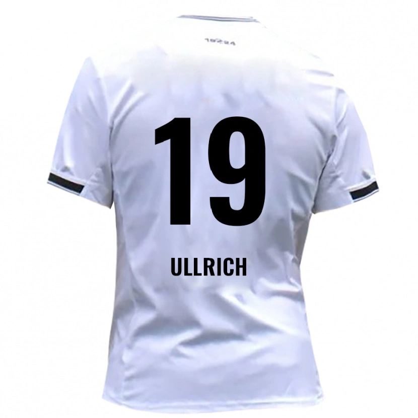 Danxen Niño Camiseta Nikita Ullrich #19 Blanco Rojo 1ª Equipación 2025/26 La Camisa