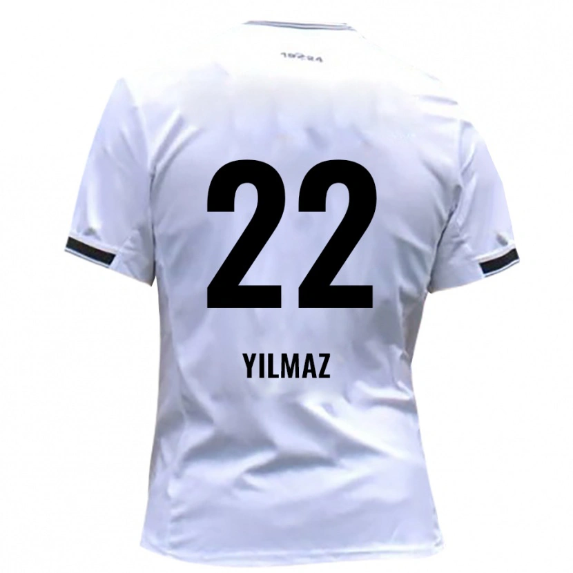 Danxen Niño Camiseta Furkan Yilmaz #22 Blanco Rojo 1ª Equipación 2025/26 La Camisa