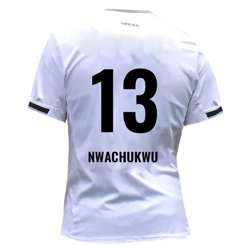 Danxen Niño Camiseta Isaak Nwachukwu #13 Blanco Rojo 1ª Equipación 2025/26 La Camisa
